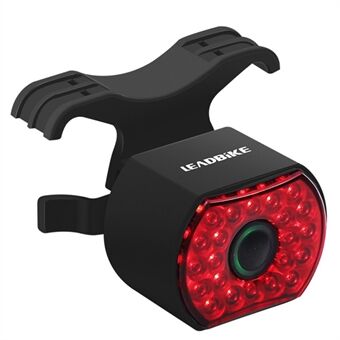 LEADBIKE LD09 LED Bike Seat Light Auto Induction Brake Tail Light Waterproof Rear Warning Light with Two Mounted Methods