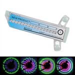 LEADBIKE C09 Spoke Light for Bike Wheel, Cycling Accessories 32 Patterns Cool Bicycle Wheel Hub LED Light Decoration for Night Riding