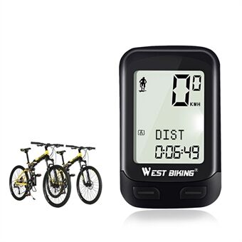 WEST BIKING MTB Road Bike Computer Waterproof Backlight Cycling Odometer Speedometer