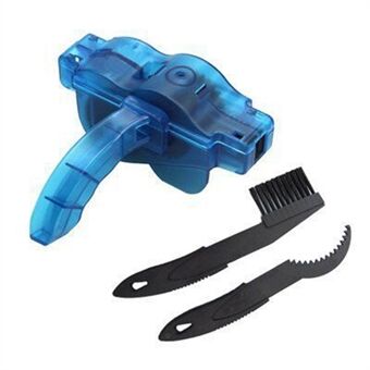 3Pcs / Set Bike Chain Cleaner Kit Quick Clean Chains Scrubber Gear Brush Maintenance Cleaning Tool Set for Road Bicycle Mountain Bikes