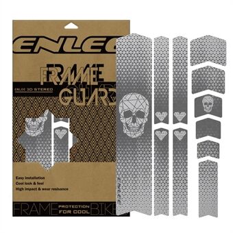 ENLEE 6161313 1 Set Bike Frame Protection Stickers Waterproof Bicycle Frame Guard Decals