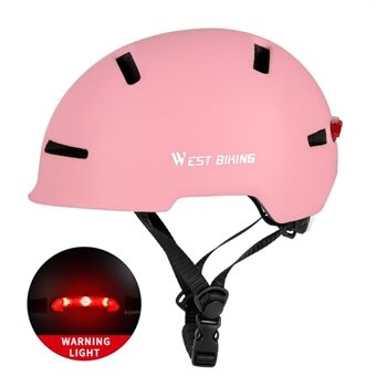WEST BIKING Rear Warnig Light Cycling Helmet Breathable Vents Bicycle Helmet
