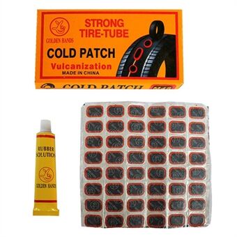 Bike Inner Tube Patch Kits Bicycle Tire Repair Tool Set with 48Pcs Patches for Bicycle, Motorcycle, BMX, MTB