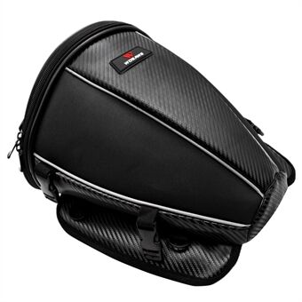 WOSAWE MB01 Motorcycle MTB Tail Bag Large Capacity PU Leather Waterproof Bike Pannier Shoulder Bag