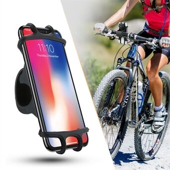 FLOVEME Bicycle Pull-type Silicone Phone Holder Bike Light Mount Bracket for 4-6.3 inch Phones