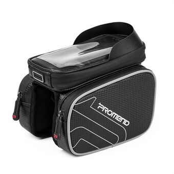 PROMEND SGB-14E38 Bikes Saddle Bag + Waterproof Clear Window Pouch for 6.2-inch Cell Phone Riding Equipment PF