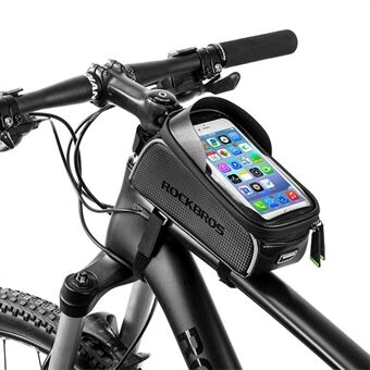 ROCKBROS MTB Road Bike Phone Case Waterproof Touch Screen Cycling Top Frame Bag for 6.0 inch Smartphone