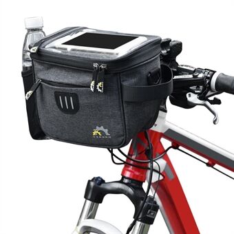 3L Bike Phone Bags with Touch Screen Phone Pocket Waterproof Bicycle Top Tube Mount