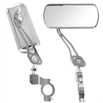 2Pcs Bike Rear View Mirror Rotatable Wide Angle Rear View Aluminum Alloy Safety Rearview Mirror