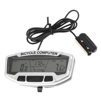 Waterproof Bike Digital LCD Computer Odometer Auto Backlight 27 Functions Bicycle Speedometer Velometer