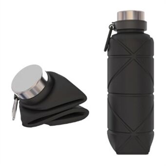 700ML Portable Folding Silicone Water Bottle Outdoor Travel Collapsible Drinking Cup (BPA Free, FDA Certified)