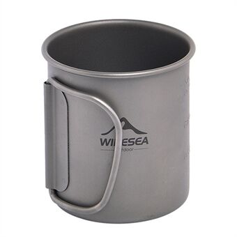 WIDESEA WSTT-200ML Titanium Alloy 200ml Water Bottle Ultra-light Coffee Mug (No FDA Certification, BPA-free) for Backpacking Camping Hiking