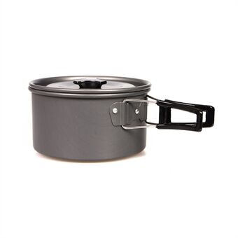 HALIN Cooking Pot Cookware Camping Picnic Outdoor Pan Pot Teapot Backpacking Gear (BPA-free, No FDA Certified), Size: M