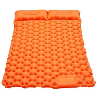 Portable 2 Person Camping Mat Foot Stepping Inflation Air Mattress Waterproof Sleeping Pad with Pillow