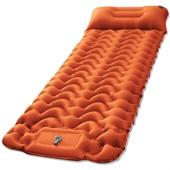 Wave Shape Design Outdoor Camping Mat Foot Stepping Inflation Portable Waterproof Air Mattress with Pillow