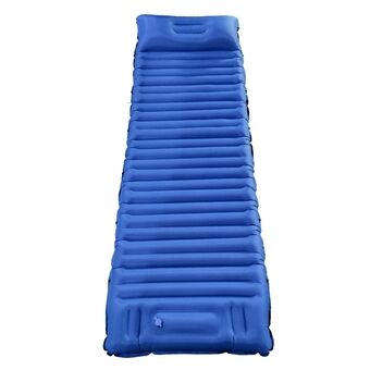 YH-19091 Foot Pump Inflatable Air Mattress Outdoor Sleeping Pad for Camping Hiking, Single Person with Pillow