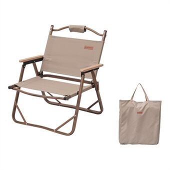 SHINETRIP A387 Portable Fishing Picnic Chair Camping Folding Chair Wooden Frame Nap Beach Chair, Size S