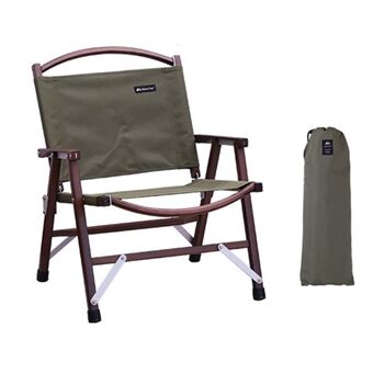 SHINETRIP A375 Outdoor Portable Wooden Beach Chair Black Walnut Camping Folding Chair
