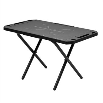 SHINETRIP A446-H00 Outdoor Camping Folding Table Portable Small Desk Tactical Stainless-Steel Table for Picnic Barbecue