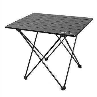 SHINETRIP A292-G0M Portable Foldable Table Outdoor Camping Picnic Aluminum Alloy Table Desk, Size M - Black