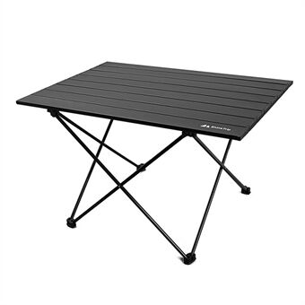 SHINETRIP A292-G0L Aluminum Alloy Table Portable Foldable Camping Table for Outdoor Camping, Size L - Black