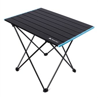 SHINETRIP A292-H0M Portable Folding Table Outdoor Picnic BBQ Aluminum Alloy Desk, Size M - Midnight Black
