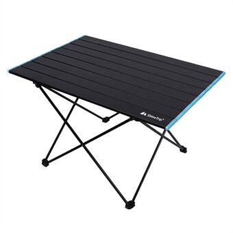 SHINETRIP A292-H0L Aluminium Alloy Camping Table Portable Outdoor Folding Desk Table, Size L - Midnight Black