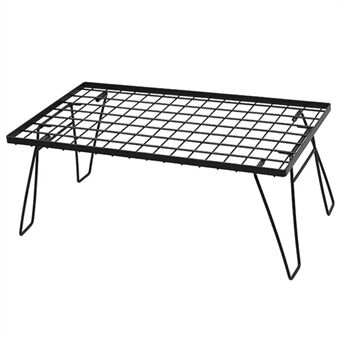 SHINETRIP A416-H00 Portable Camping Table Carbon Steel Folding Net Table for Outdoor Picnic BBQ, Black