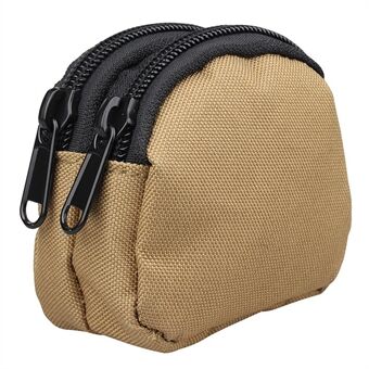H25 Outdoor Tactical Sports Waist Bag Dual Pockets Nylon Mini Coin Keys Storage Pouch