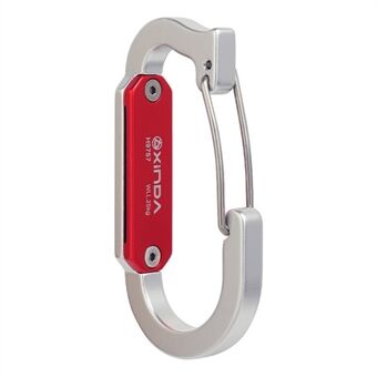 XINDA H-Q9757 Aluminum Alloy 25KG Loading Hanging Buckle Carabiner Clip Hook for Outdoor Camping Hiking Workout Rock Climbing Leash, Size: S