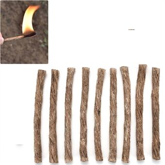 10PCS / Pack Outdoor Survival Camping Waterproof Fire Lighter Waxed Ropes Waxed Hemp Twine