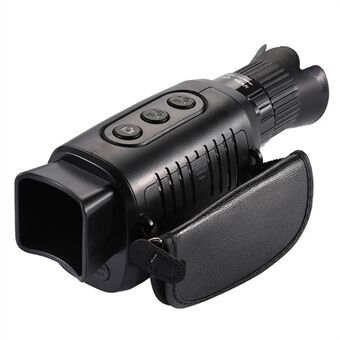 R7 HD Full Black Infrared Digital Monocular Night Vision Monocular Support 5X Zoomable, Photography, Video Recording