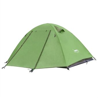 DESERT&FOX For 2 People Rainproof Double Layer Waterproof Camping Hiking Two-door Tent with Aluminum Pole