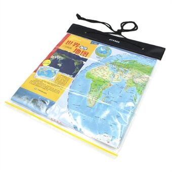 AYXSEE Outdoor Waterproof Camping Hiking Map Bag Transparent PVC Map Protection Seal Pouch