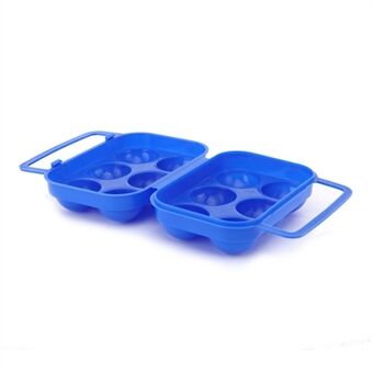 Outdoor Camping Picnic Eggs Case 6 Grids Egg Storage Box Portable Egg Holder Container Kitchen Organizer (BPA Free, No FDA Certificate)