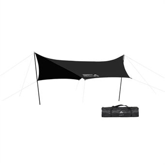SHINETRIP Outdoor Camping Picnic Tarp 210D Black Coated Oxford Cloth Canopy Anti-UV Rainproof Awning
