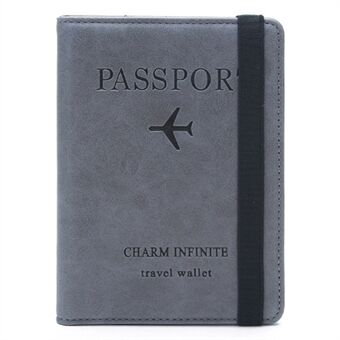 Y1643 Portable Travel RFID Blocking Passport Storage Bag PU Leather Credit Cards Cash Holder Bag
