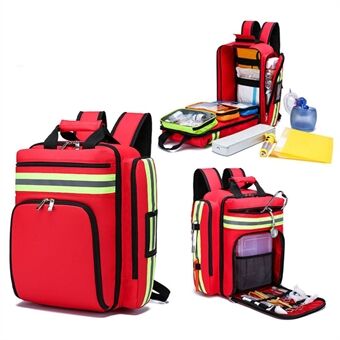0908 First Aid Emergency Rescue Backpack Civil Air Defense Earthquake Relief Storage Bag Large Capacity Survival Kit Carrying Bag