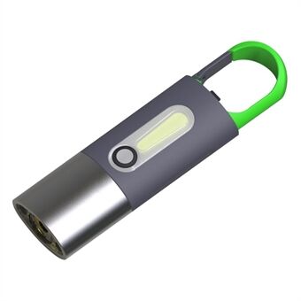 901 Mini Outdoor Camping Multifunctional Keychain LED+COB Light ABS Waterproof Flashlight