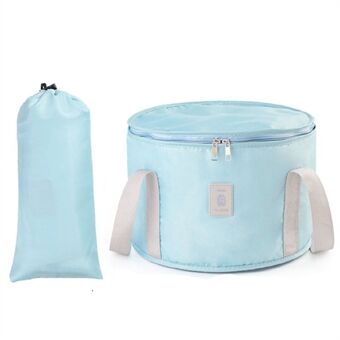 TB-0678 Small Size Portable Folding Water Bucket Travel Camping Hiking Water Holder Bag Washbasin with Lid