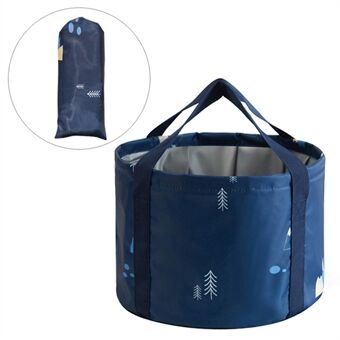 Large Size Portable Folding Travel Face Washing Water Bucket Waterproof Camping Hiking Water Holder Basin