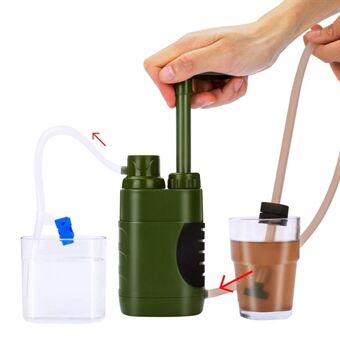 A9 Portable Water Filter Survival BPA Free Water Filtration System with Compass Survival Whistle (without FDA Certificate)