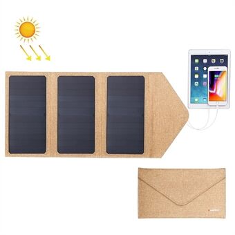 HAWEEL HWL2723 Outdoor Camping 21W Foldable Portable Power Charger 5V/2.9A Max Dual USB Folding Solar Panel Bag, 3 Solar Panels