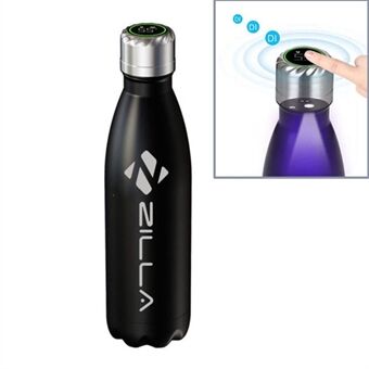 500ml Insulated Stainless Steel Vacuum Cup LCD Display Smart Reminder Water Bottle with UV Sterilization