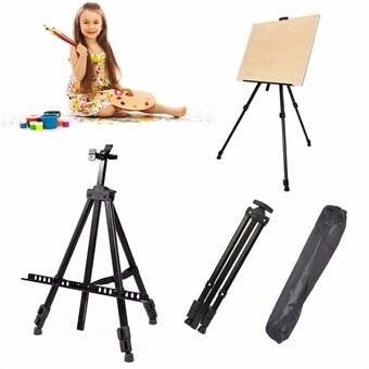 Portable Metal Triangular Easel Adjustable Tripod Display Stand for Poster Displaying Drawing and Paint