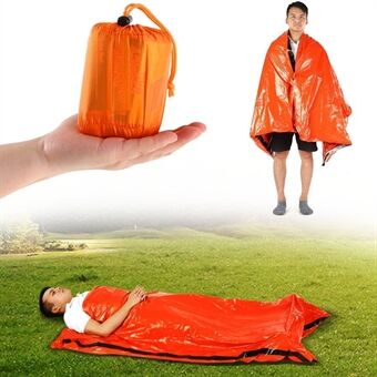 Portable Outdoor Emergency Sleeping Bag Thermal PE Survival Bag for Camping Travel Hiking