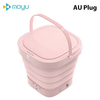 Moyu Portable Mini Washing Machine XPB08-F1C Folding Lightweight Travel Laundry Tub for Camping Dorms Apartments College Business Trip Clothes 220V