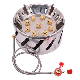 ZYZY Camping Outdoor Picnic Tour Stainless Steel Portable Stove with 9 Holes