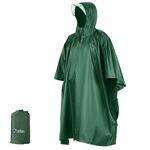 BLUEFIELD Rain Poncho Waterproof Raincoat with Hood Lightweight Cycling Rain Cover Hiking Hooded Coat Jacket Motorcycle Rain Poncho