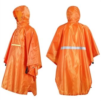 Reflective Strip Design Raincoat Waterproof Rainwear Rainproof Poncho with Reflector for Men Women